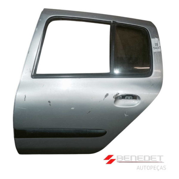 Porta Traseira Esquerda Renault Clio 1999 Ate 2012