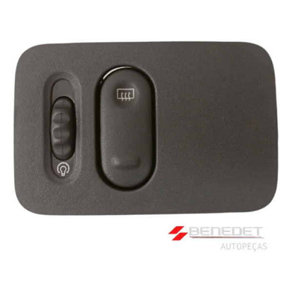 Botão Reostato E Desembaçador Traseiro Renault Clio Cinza