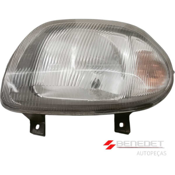 Farol Esquerdo Renault Clio 1999 A 2002 Recuperado
