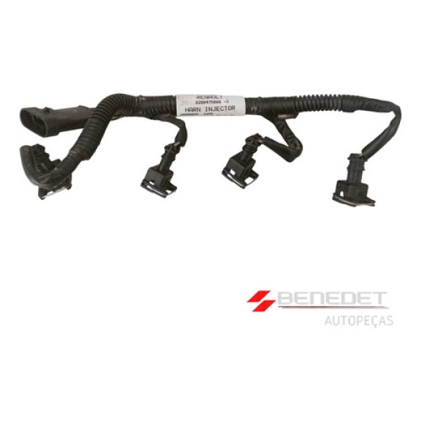 Chicote Bico Injetor Renault Clio Sandero Logan 1.0 16v 