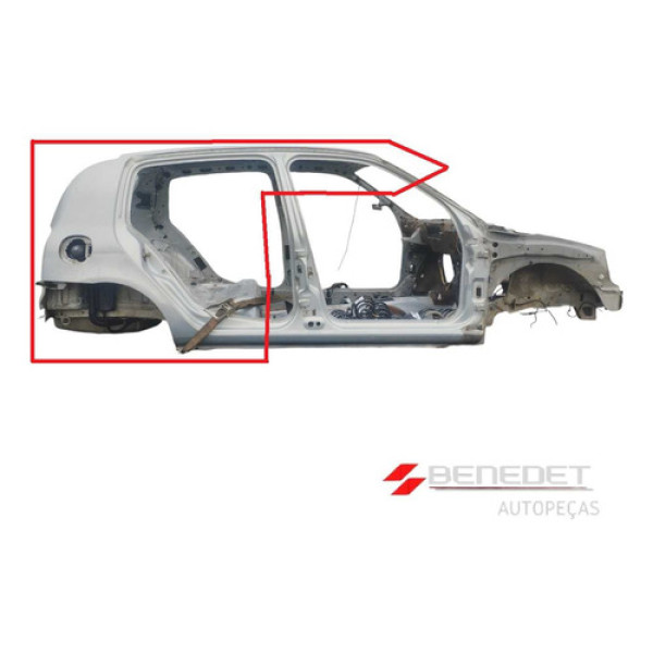 Recorte Da Traseira Com Teto Renault Clio 4 Portas Ate 2016