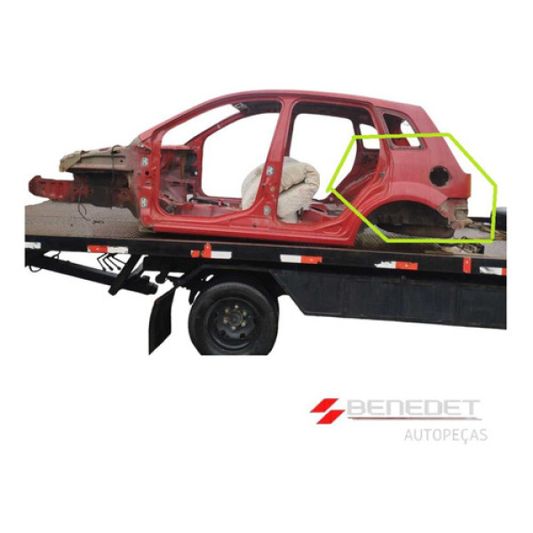 Recorte Da Traseira Baixa Ford Fiesta 2003 A 2013