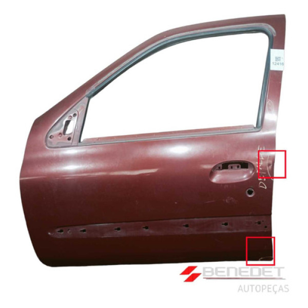Porta Dianteira Esquerda Renault Clio 2000 A 2012 C/detalhe