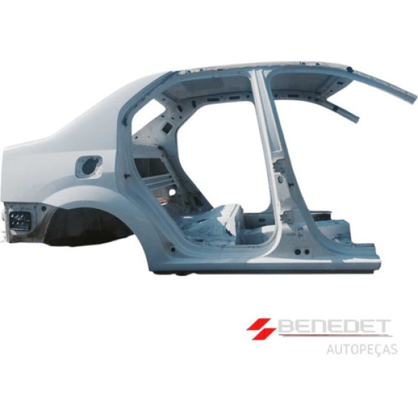 Recorte Retalho Traseirão Com Teto Renault Logan 2008 A 2013
