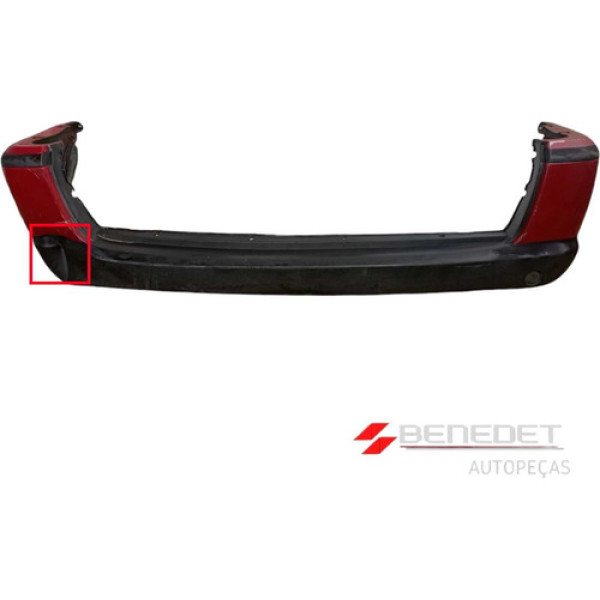 Para-choque Traseiro C/detalhes Fiat Palio Weekend 2001 2005