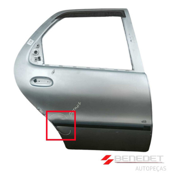 Porta Traseira Direita C/detalhe Fiat Palio 1996 A 2007