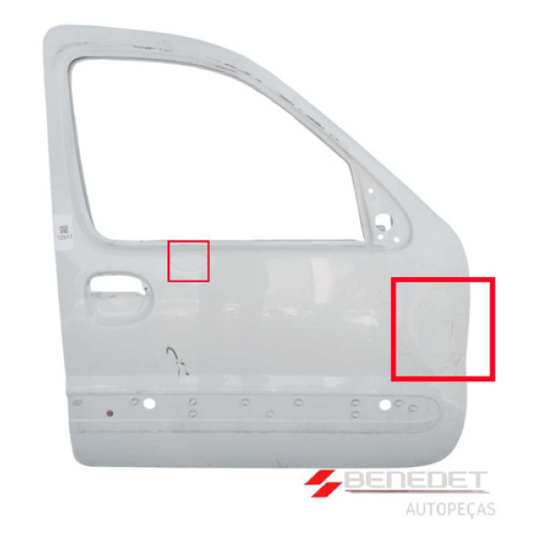 Porta Dianteira Direita C/detalhe Renault Kangoo 2000 A 2018