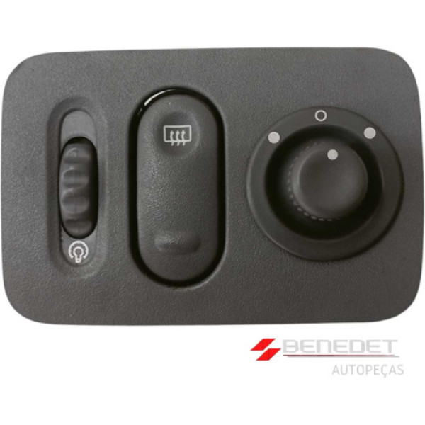 Botão Desembaçador Retrovisor Elétrico Renault Clio Cinza