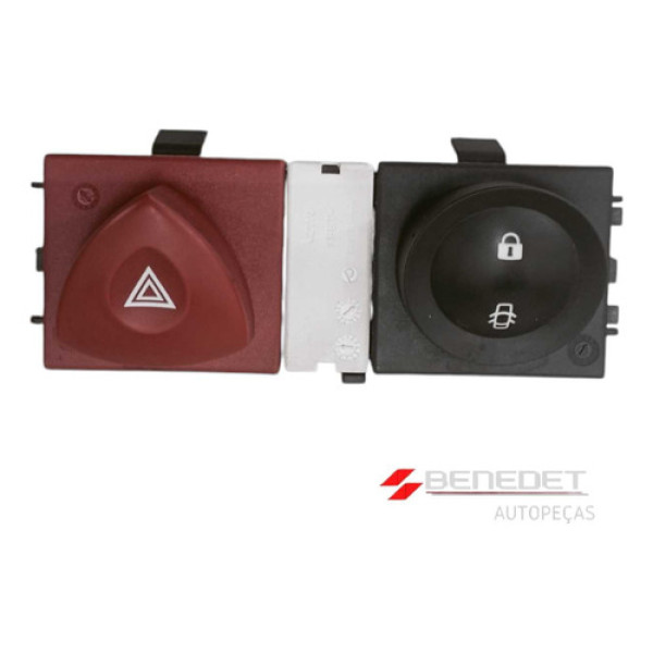 Botão Pisca Alerta Trava Megane Grand Tour 2007 A 2013