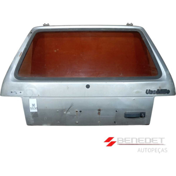 Tampa Traseira Porta Malas Uno Mille Com Vidro E Detalhes