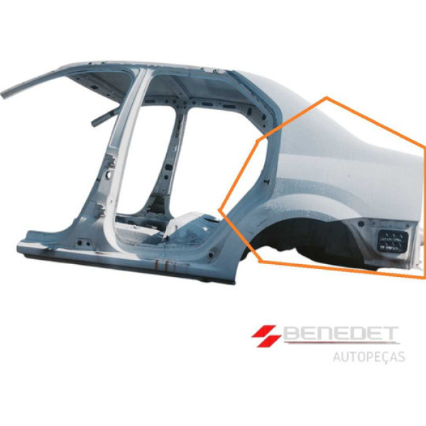 Retalho Recorte Lateral Traseira Esquerda Logan 2008 A 2013