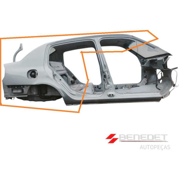 Recorte Da Traseira Com Teto Renault Clio Sedan Todos Anos