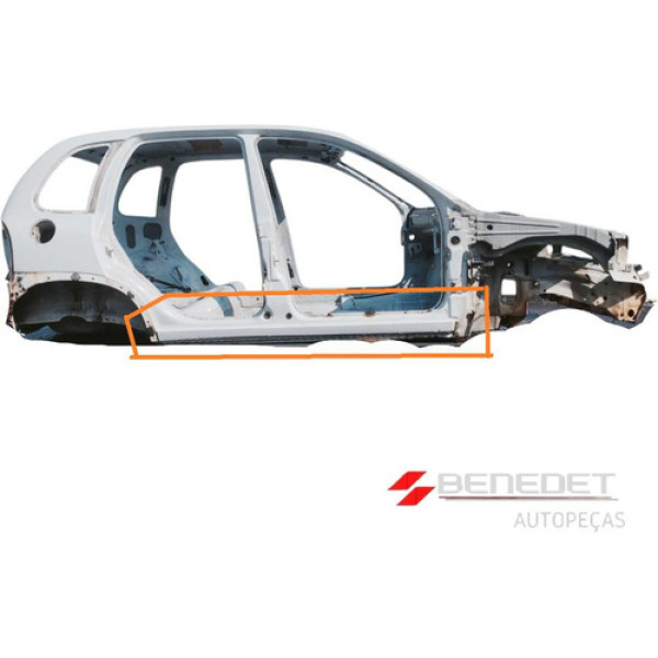 Recorte Retalho Caixa De Ar Ld Direito Gm Corsa Hatch 96 /03