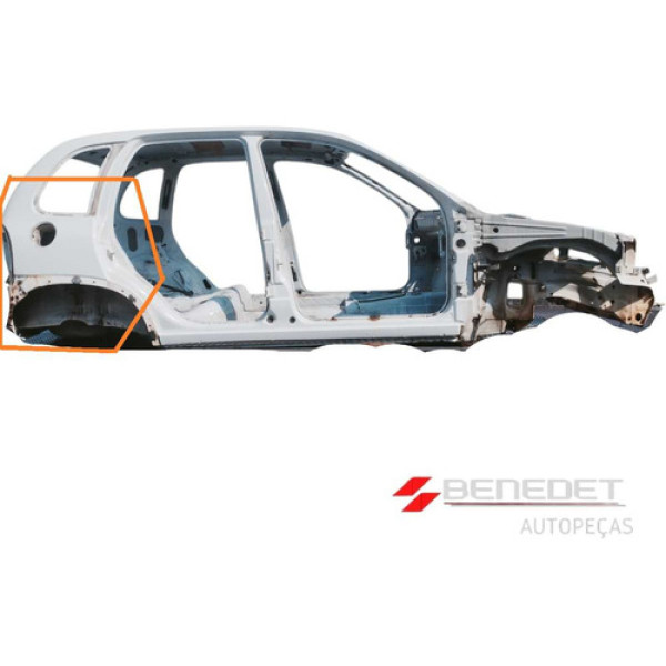 Retalho Recorte Lateral Traseira Direita Corsa Hatch 94 / 03