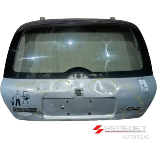 Tampa Traseira Renault Clio Hatch 99 Ate 06 Com Detalhes