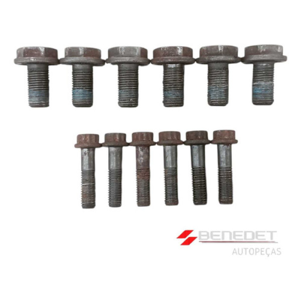 Jogo 12 Parafusos Volante Motor Vw Gol Mi 1.0 8v 1997 A 2004