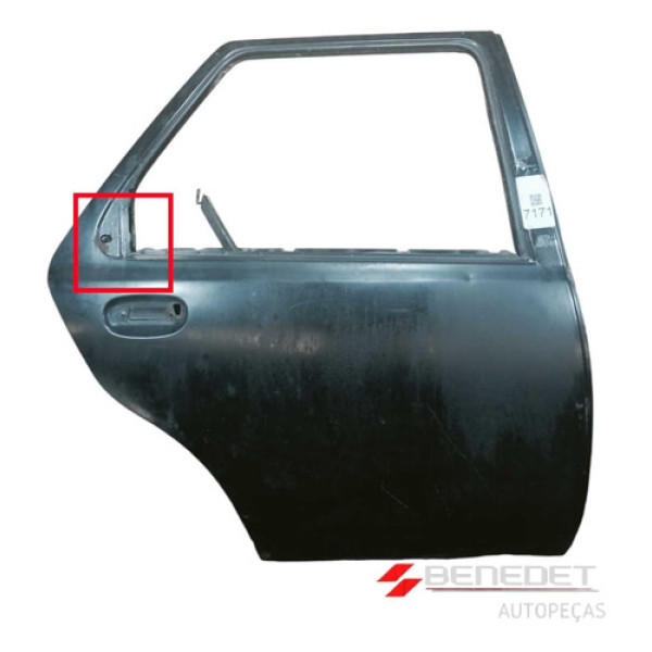 Porta Ford Fiesta 1997 A 2002 Traseira Direita C/detalhes 