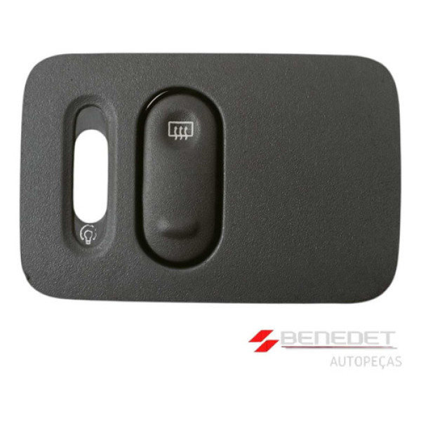 Moldura + Botão Desembaçador Renault Clio Cinza