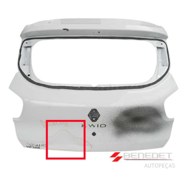 Tampa Traseira Porta Malas  Kwid C/detalhes Para Recuperar