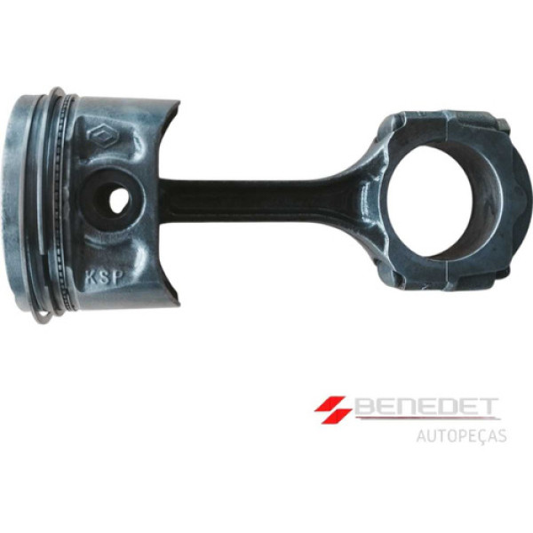 Pistão C/ Biela Renault 1.6 16v Gas. K4m Kangoo Clio Std