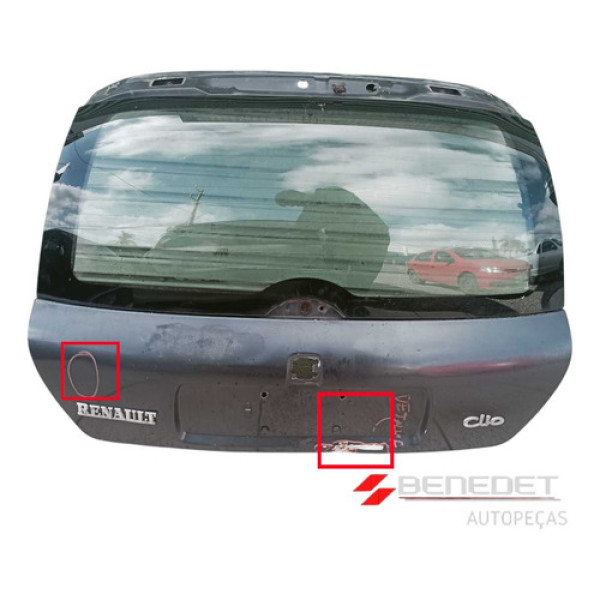Tampa Traseira Porta Malas Renault Clio 00 A 05 C/detalhes