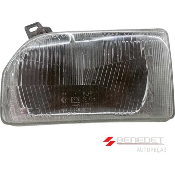 Farol Esquerdo Vw Apollo Verona Escort Com Detalhes Cromado