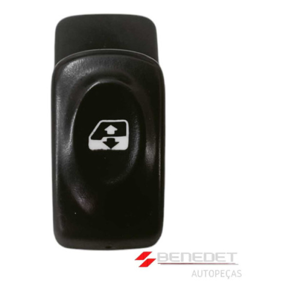 Botão Vidro Elétrico Clio Kangoo Scenic Preto 6 Pinos