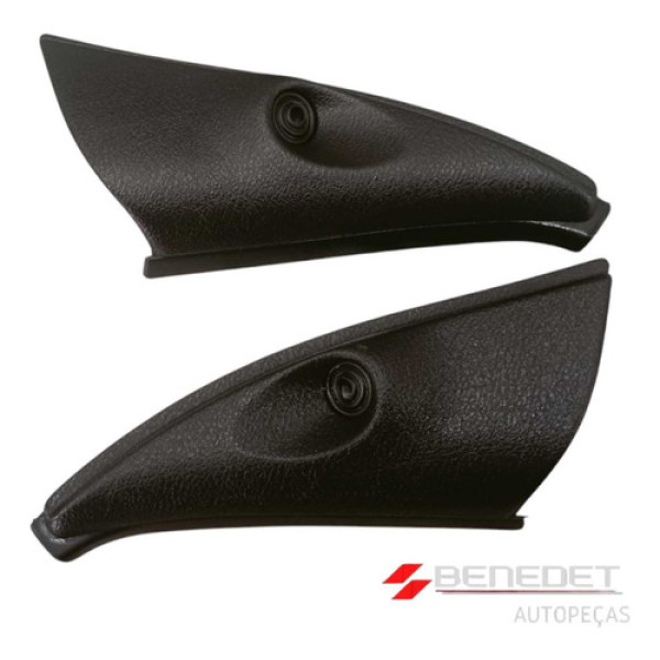 Par Moldura Acabamento Interna Retrovisor Preto Renault Clio