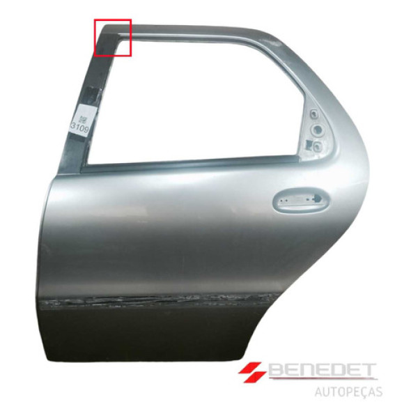 Porta  Fiat Palio 1996 A 2006 Traseira Esquerda C/detalhes
