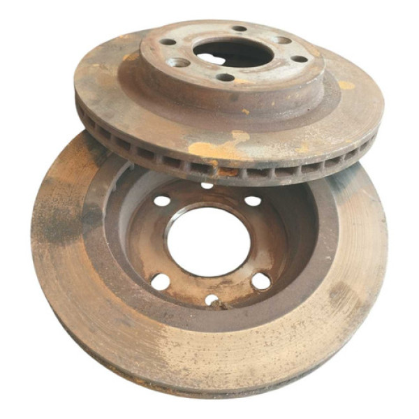 Par De Disco De Freio Dianteiro Renault Kangoo Ventilado 