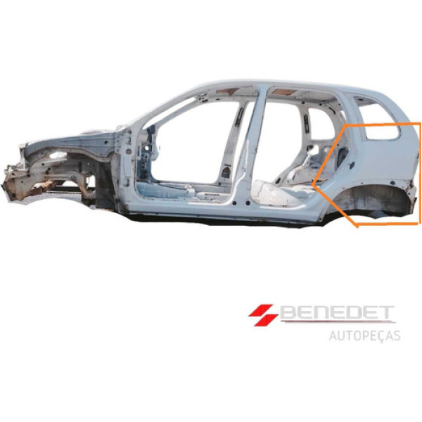 Retalho Recorte Lateral Traseira Esquerda Corsa Hatch 96/ 03