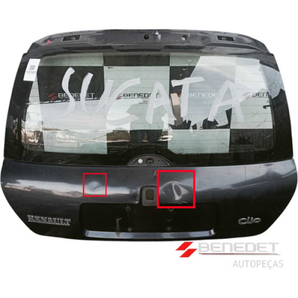 Tampa Traseira Porta Malas Renault Clio 00 A 06 C/detalhes