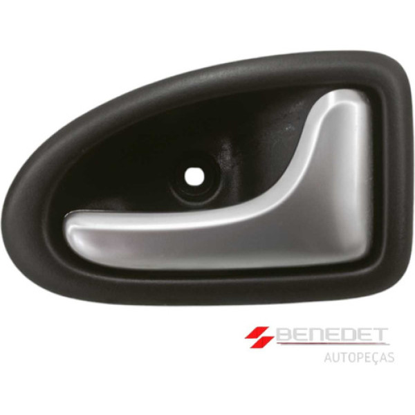 Maçaneta Interna Porta Direita Renault Clio Prata Metalica