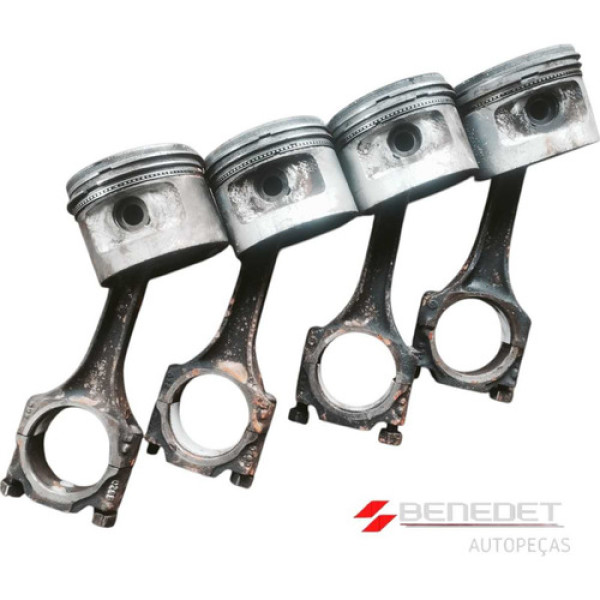 Jogo De Pistão + Biela Vw Gol 1.8 Ap Gas. Stander 