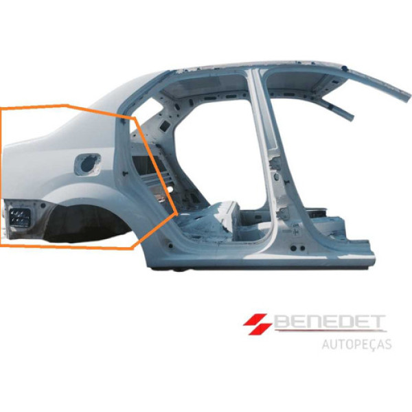 Retalho Recorte Lateral T. Direita Renault Logan 07 A 13