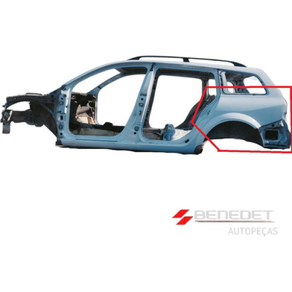 Recorte Lateral Traseira Esquerda Renault Megane Grand Tuor