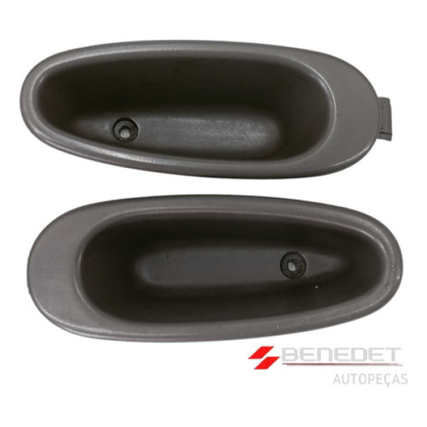 Par Puxador Interno Porta Traseira Renault Clio Cinza