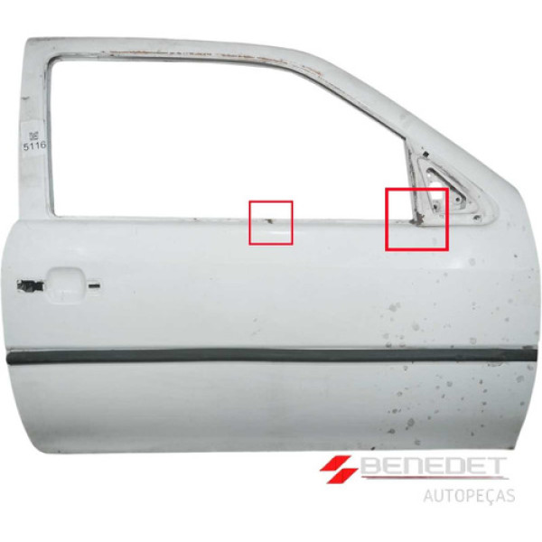 Porta Vw Gol G2 Bola G3 G4 2 Portas Lado Direito C/detalhes 