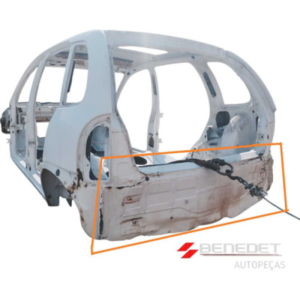 Retalho Recorte Painel Traseiro Corsa Hatch 4 Portas 03 A 96