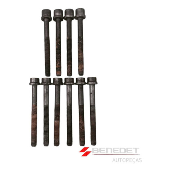 Jogo De Parafusos Do Cabeçote Motor Ap Vw Gol Saveiro Parati