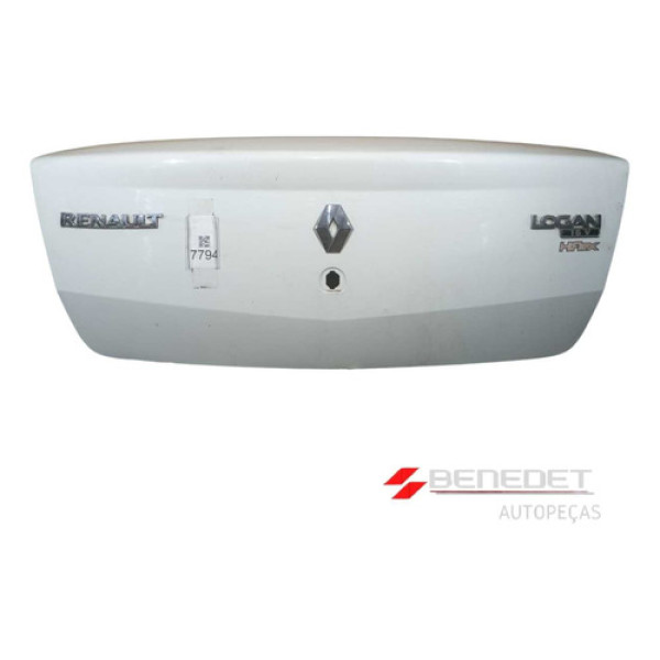 Tampa Traseira Porta Mala Logan 2007 A 2010 Branca