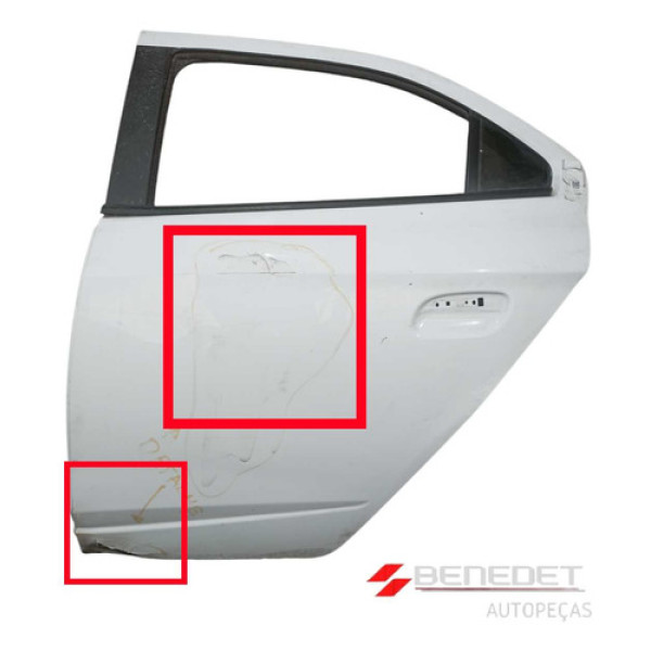 Porta Traseira Esquerda Onix Prisma Ate 2019 Para Recuperar