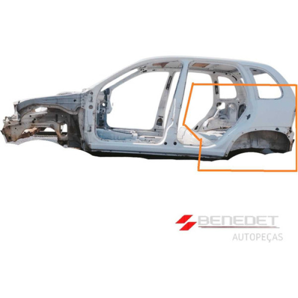 Retalho Recorte Traseira Baixa Gm Corsa Hatch 4p 96 A 2003