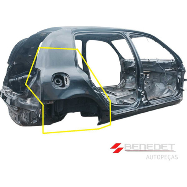 Recorte Lateral T. Direita Renault Clio 2013 2014 2015 2016