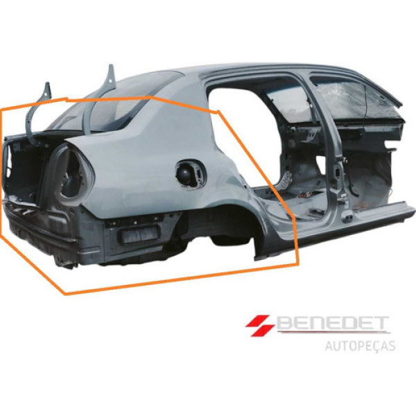 Recorte Da Traseira Baixa Renault Clio Sedan Todos Anos